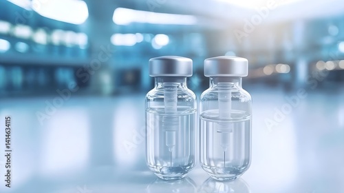 Innovative injection vials design for pharmaceutical packaging modern laboratory environment