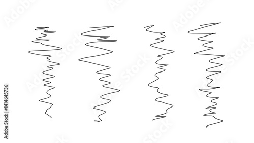 Hand Drawn Lines in Abstract Style for Graphic Design  