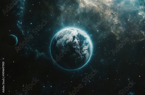 Earth in the vastness of space