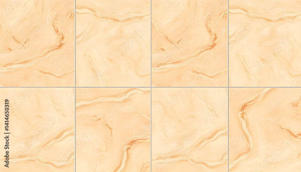 Fototapeta premium Elegant marble tile design modern home interior decor warm environment aesthetic viewpoint luxury concept