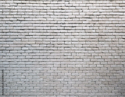 Pattern of white brick wall for background and textured  Seamless white brick wall backgroun 