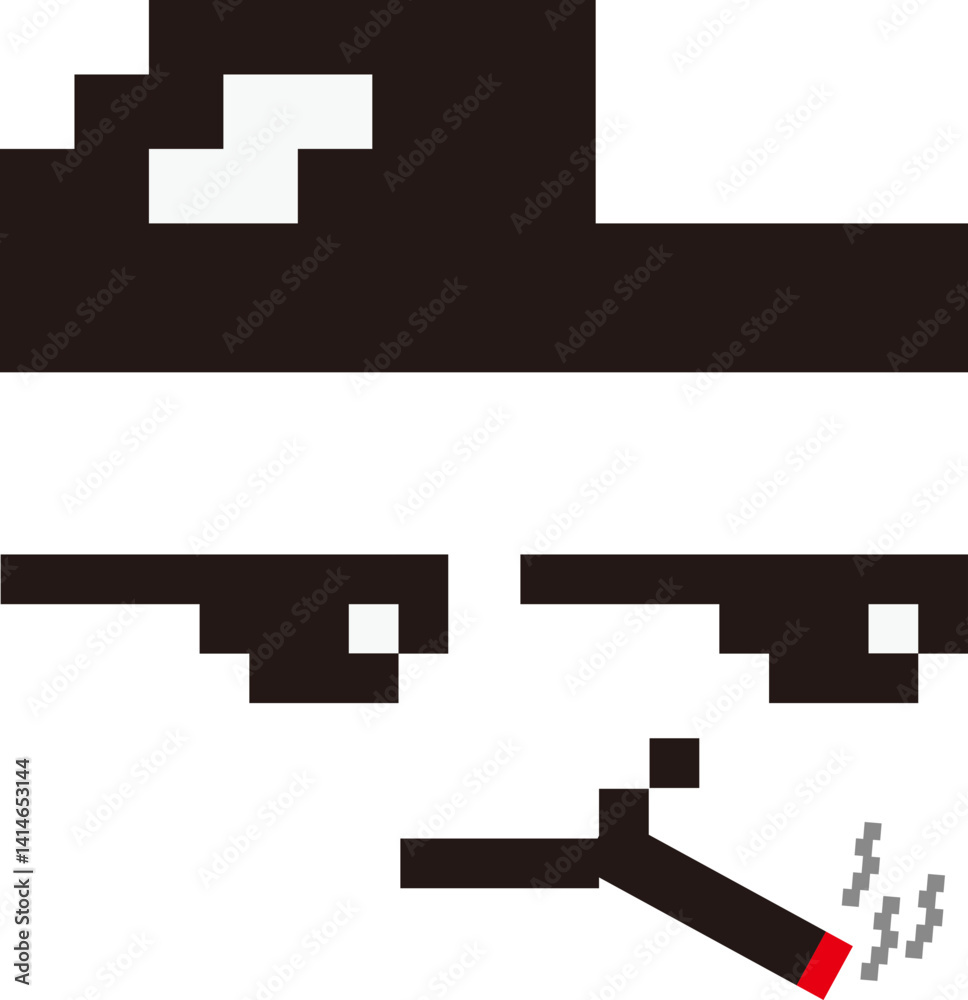 Obraz premium pixel art vector illustration