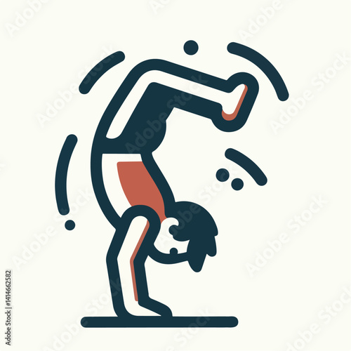 illustration of someone somersaulting