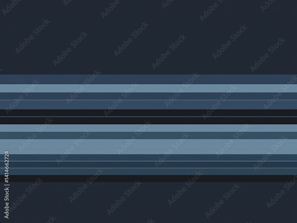 Fototapeta premium Blue Horizontal Stripes Abstract Background.