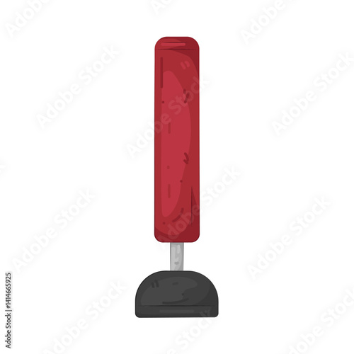 Illustration of punching bag 