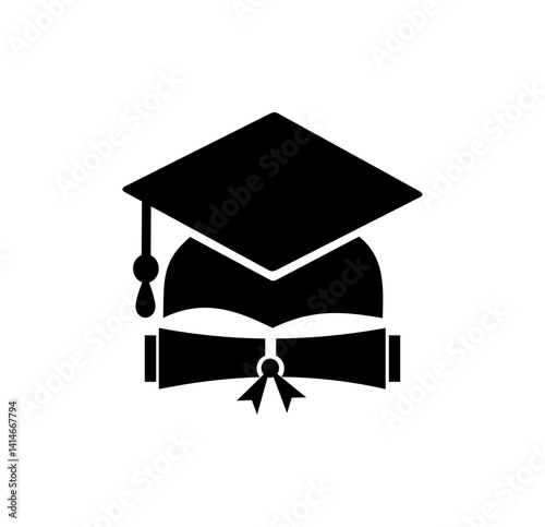 The black toga icon is a special equipment worn by graduates in special ceremonies.