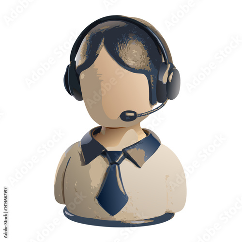 a customer service representative with a headset in a professional setting. They look approachable and ready to assist with any inquiries