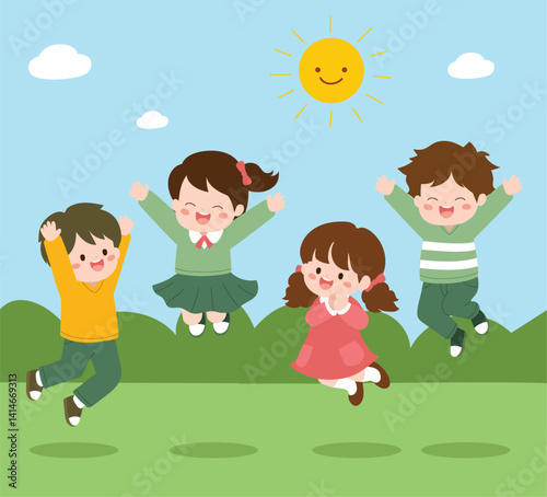children playing with ball