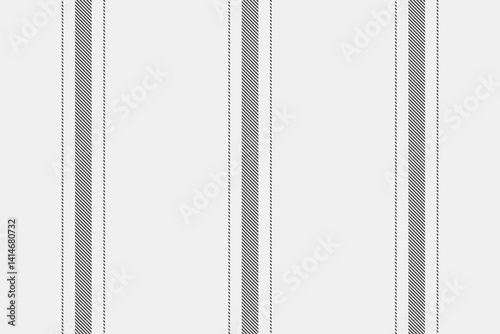Elegant gray ticking stripe pattern on a white background. Perfect for textile design, wallpaper, packaging, or website backgrounds.
