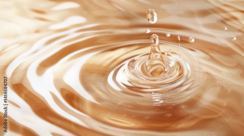 Liquid splash ripple pattern light beige Liquid splash ripple pattern light beige