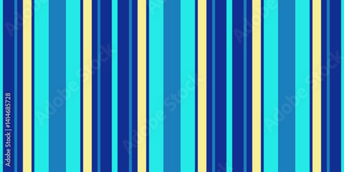 Vibrant vertical stripes in teal, blue, and pale yellow create a cheerful, modern pattern. Ideal for textile design, website backgrounds, or any project needing a playful yet sophisticated aesthetic.