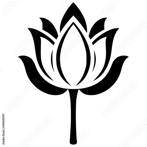Silhouette of vesak flower
