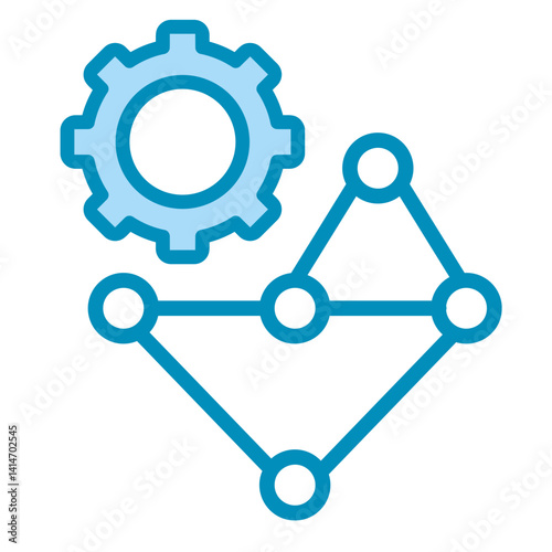 Critical Path Method  Icon Element For Design
