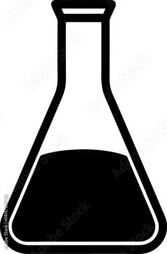 vector illustration of a flask