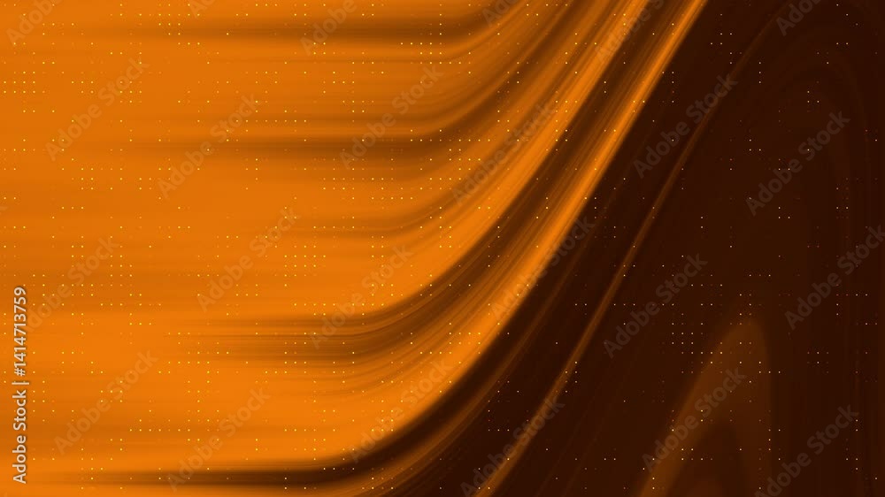 Dark orange gradient with twirl theme and blinking brown and yellow dots.