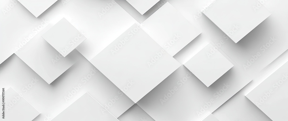 Abstract Minimalist Background with Light Shadow White Rectangles Overlapping Abstract Minimalist Background with Light Shadow White Rectangles Overlapping