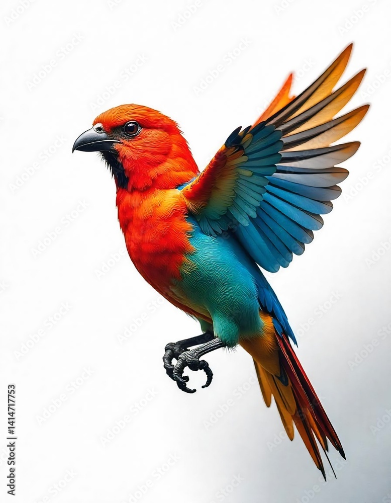 Fototapeta premium Bird logo in white background