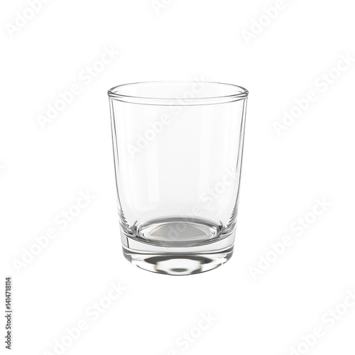 Wallpaper Mural Empty Glass Tumbler on White Background Torontodigital.ca
