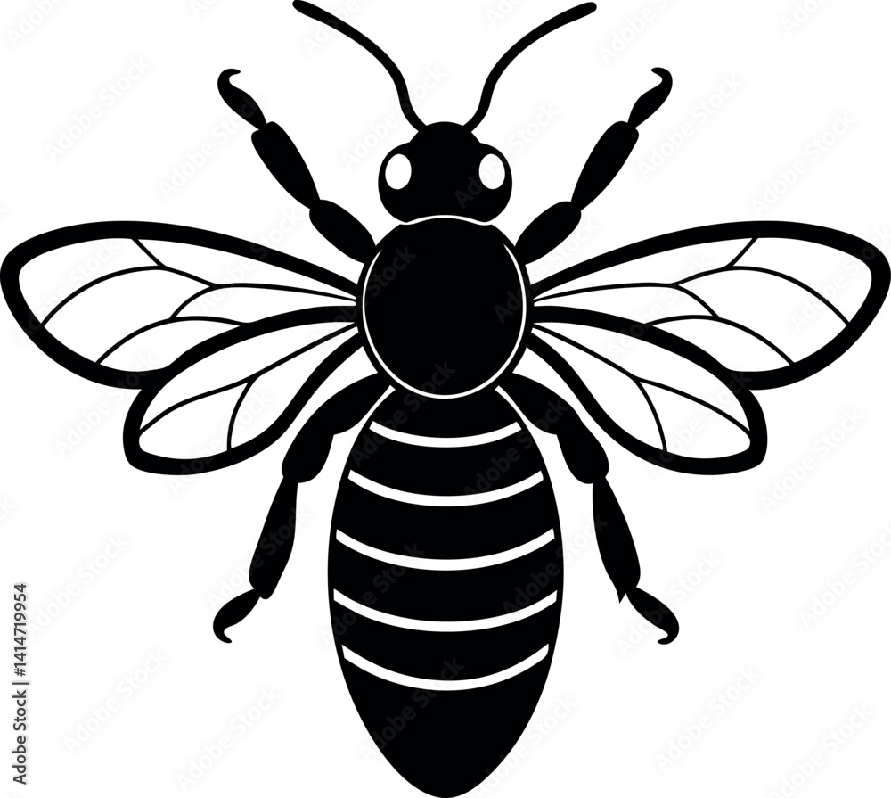 vector illustration of a bee vector illustration of a bee