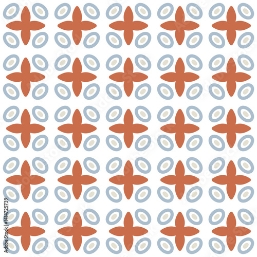 Azulejo tile, seamless pattern, portugues design