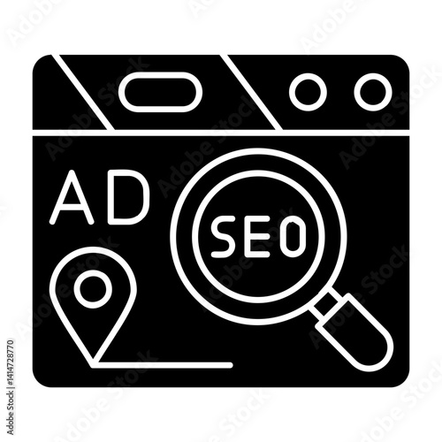 Local Search Ads Icon Free Download Local Search Ads Icon - GFXLoad