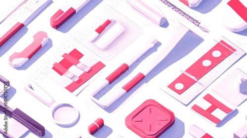 Medical equipment isometric design