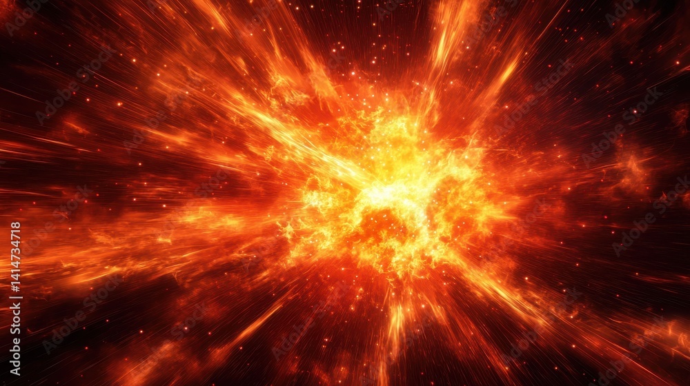 Fire Blast. Abstract Explosion of Red Light and Energy Texture Fire Blast. Abstract Explosion of Red Light and Energy Texture