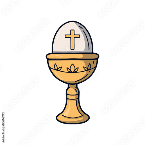 Hand-Drawn Easter Sunday Illustration
