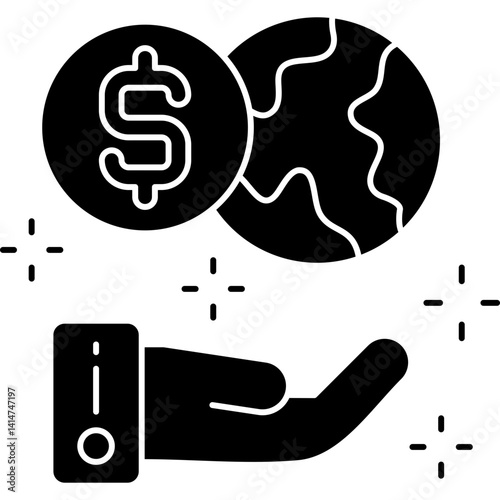 Fundraiser Icon Vector Element