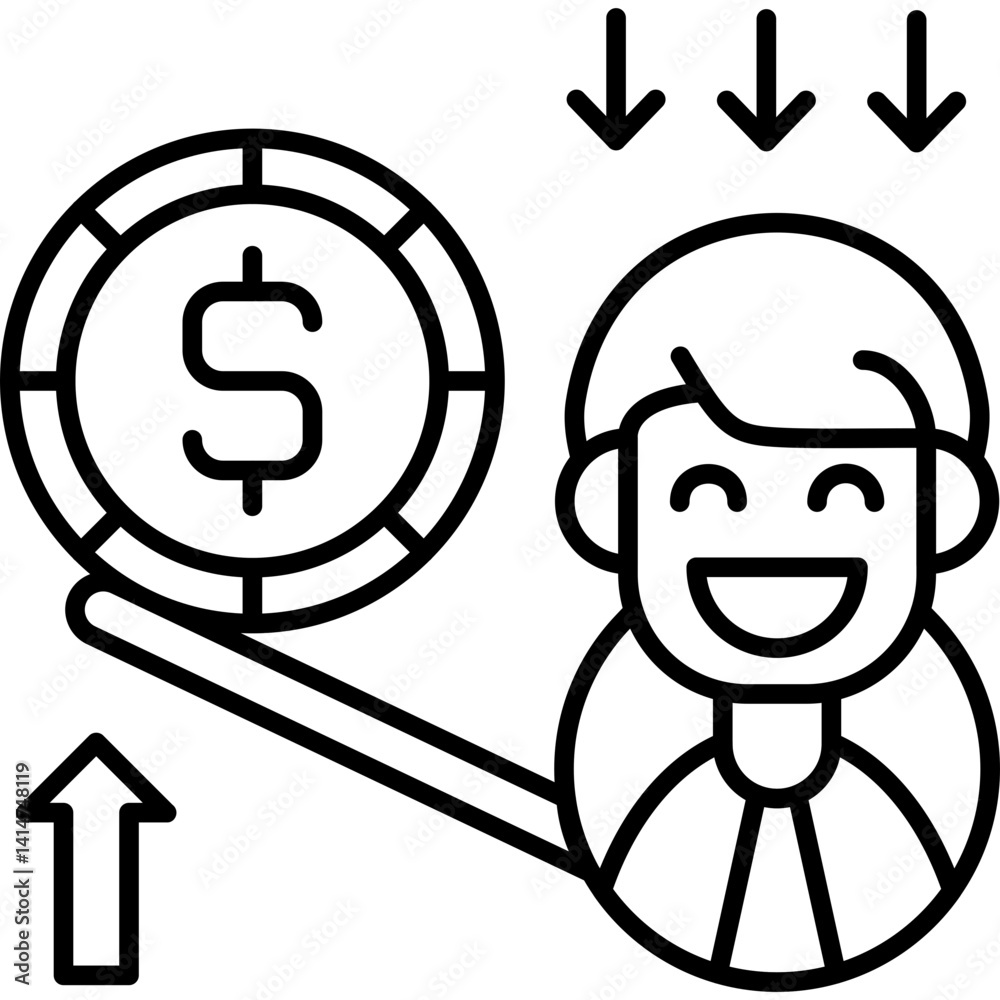 Leverage Icon Vector Element Leverage Icon Vector Element