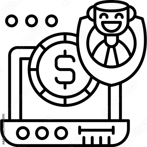 Wallpaper Mural Safe Money Icon Vector Element Torontodigital.ca