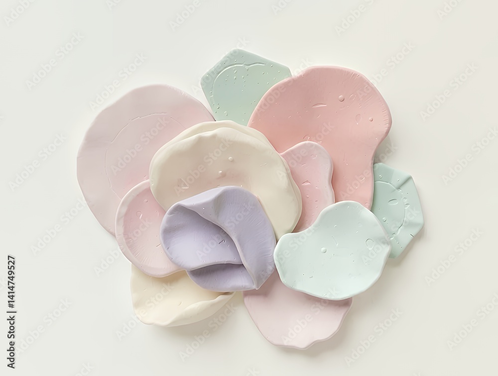 Pastel-Colored Abstract Shapes Pastel-Colored Abstract Shapes