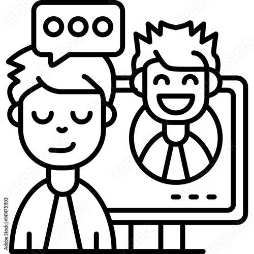Counsellor Icon Vector Element