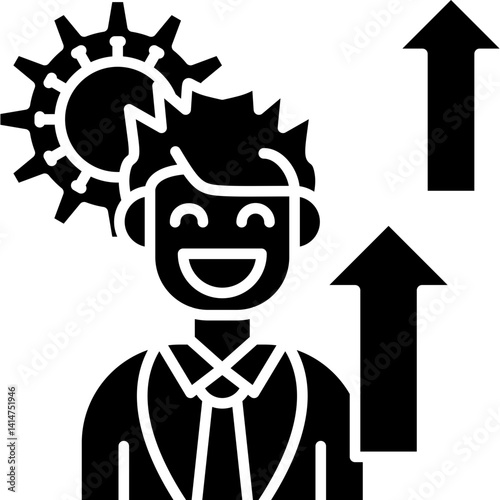 Career Promotion Icon Vector Element