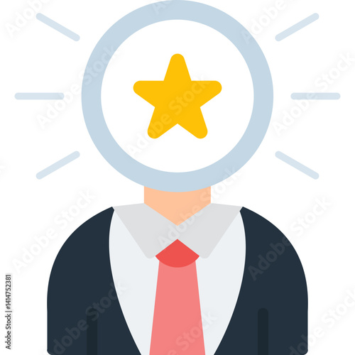 Self Esteem Icon Vector Element