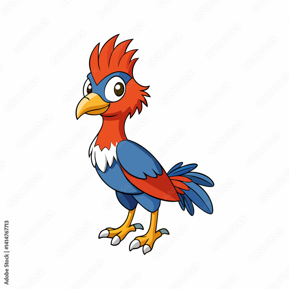 Obraz premium funny parrot cartoon