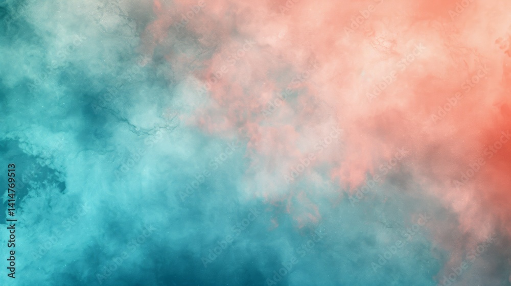 Abstract Teal And Peach Cloudscape Texture Background. Modern Marble Design For Backdrop, Wallpaper, And Presentation. Abstract Teal And Peach Cloudscape Texture Background. Modern Marble Design For Backdrop, Wallpaper, And Presentation.