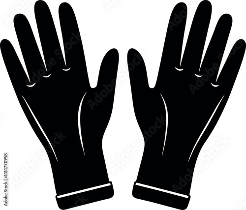 hand in black glove