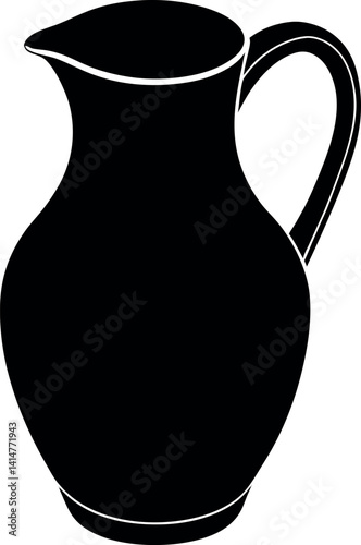 white ceramic jug