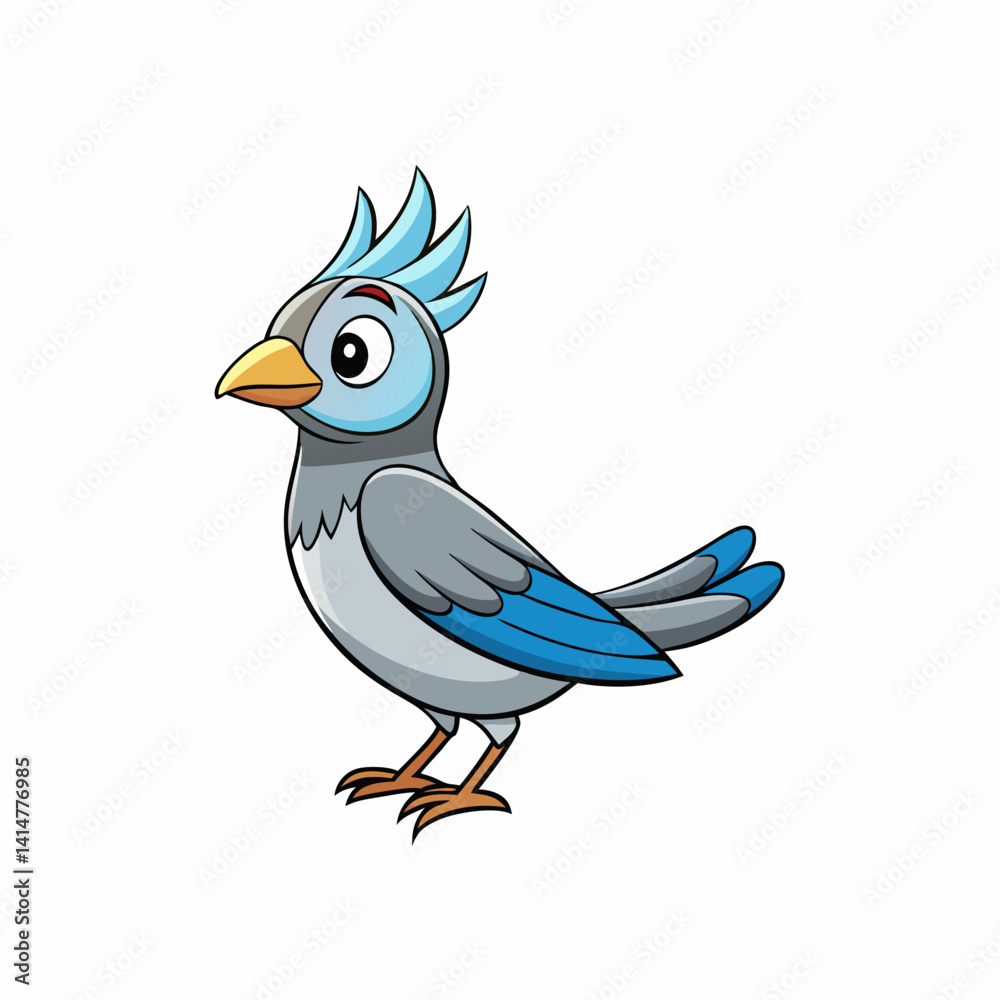 Fototapeta premium blue bird on a branch