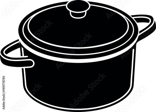 cooking pot vector illustration