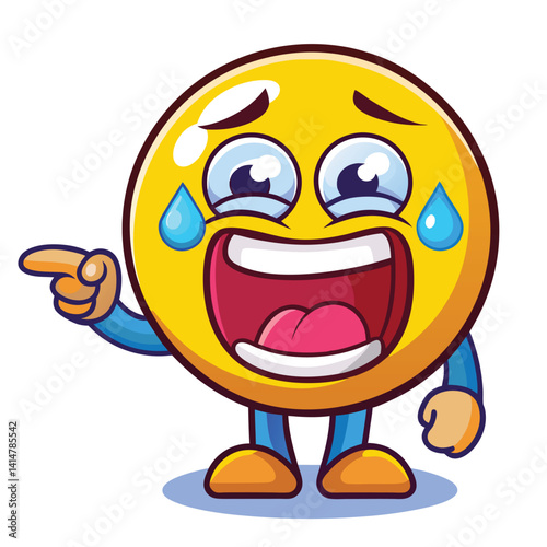 Laughed So Hard Emoji Character