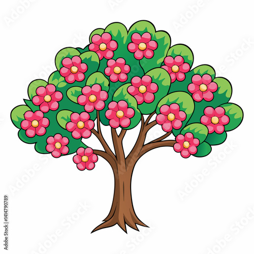 red apple tree