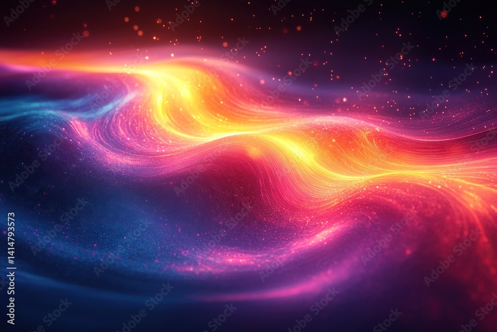 Abstract vibrant glowing waves Abstract vibrant glowing waves
