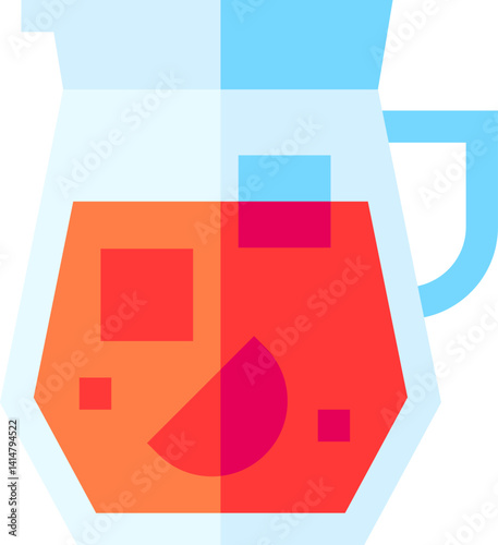 sangria illustration on a white background     