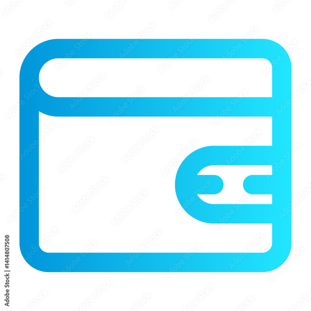 icon wallet with style gradient icon wallet with style gradient