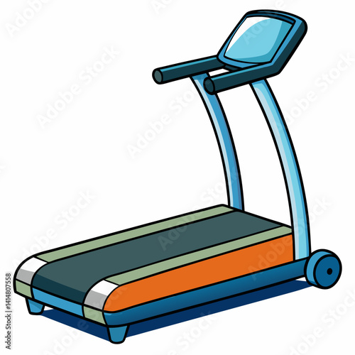 treadmill isolated on white