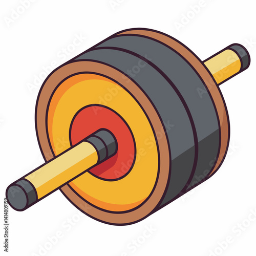 dumbbell isolated on white