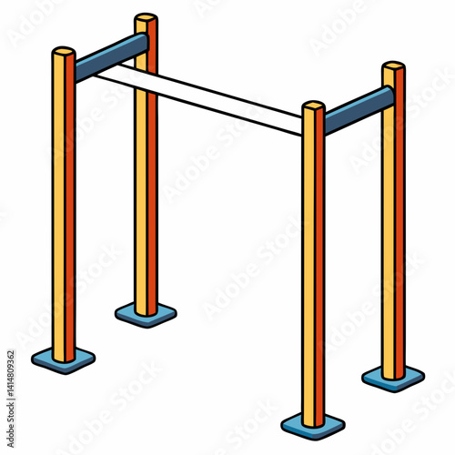 vector illustration of playground equipment