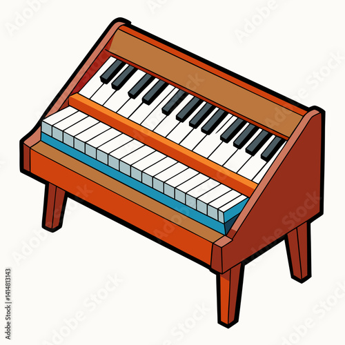 old piano keys